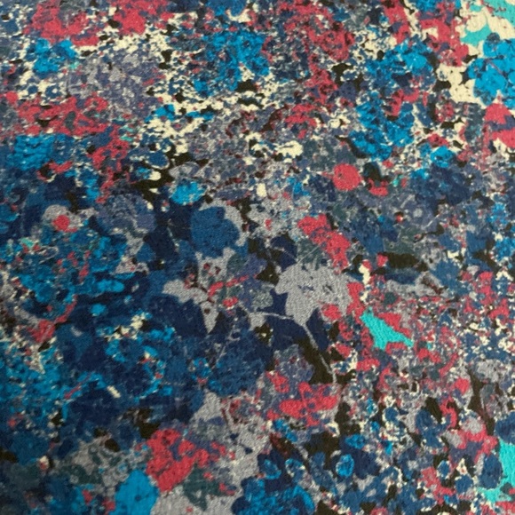 Liberty Art Fabrics Silk Dress Abstract Watercolour Print Size 12 Long Sleeve - Picture 6 of 10